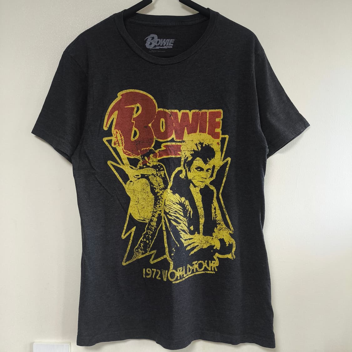 [M] Bowie 데이비드 보위 72 월드투어 밴드티 상품이미지2