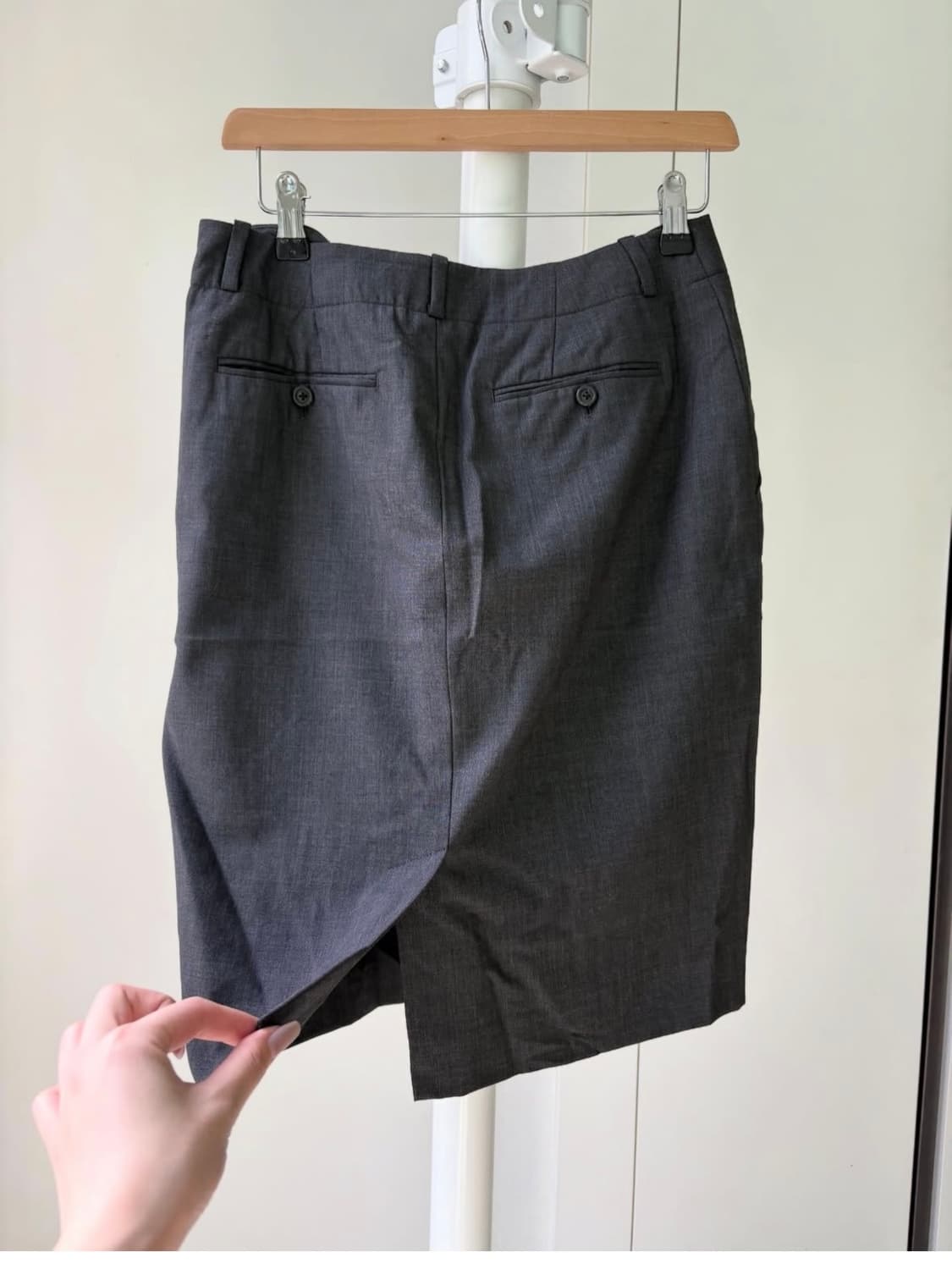 Ralph Lauren Charcoal Midi Skirt 상품이미지8