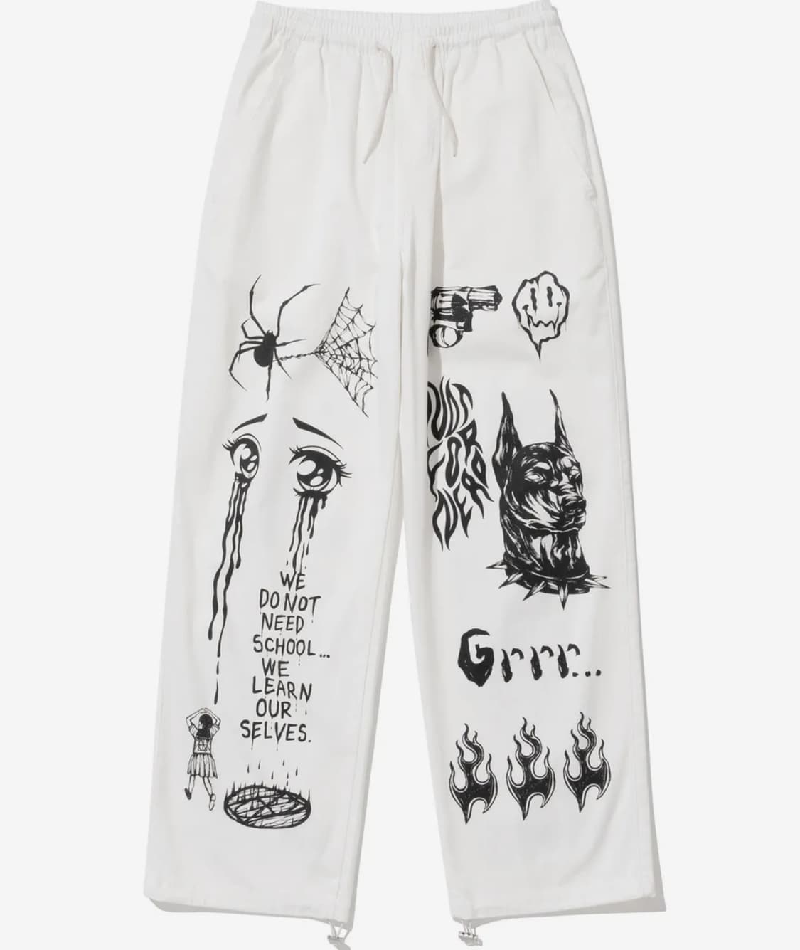 낫포너드 Graphic Printed Cotton Pants L 상품이미지2