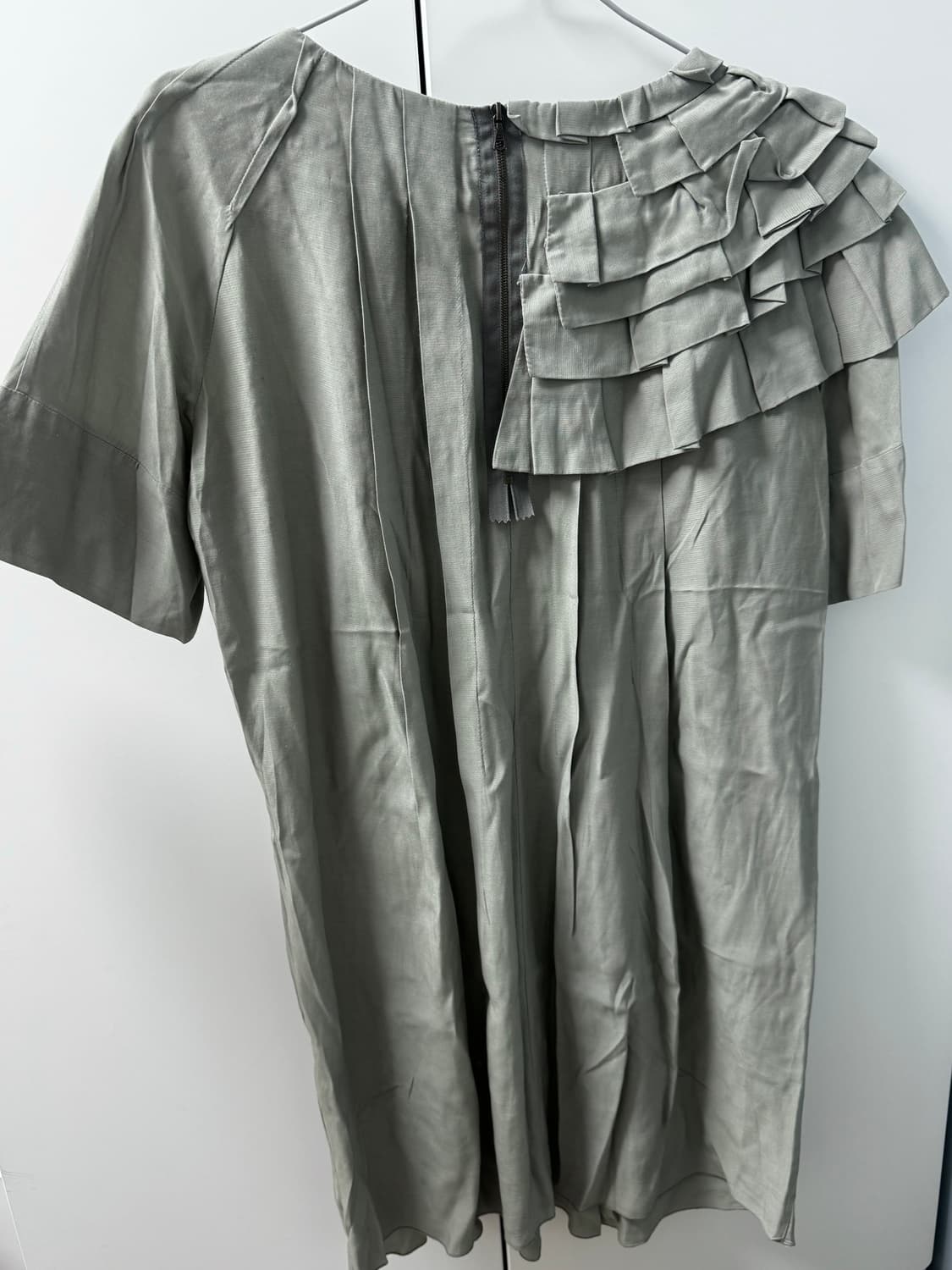 마르니 러플 그레이 원피스 상품이미지4