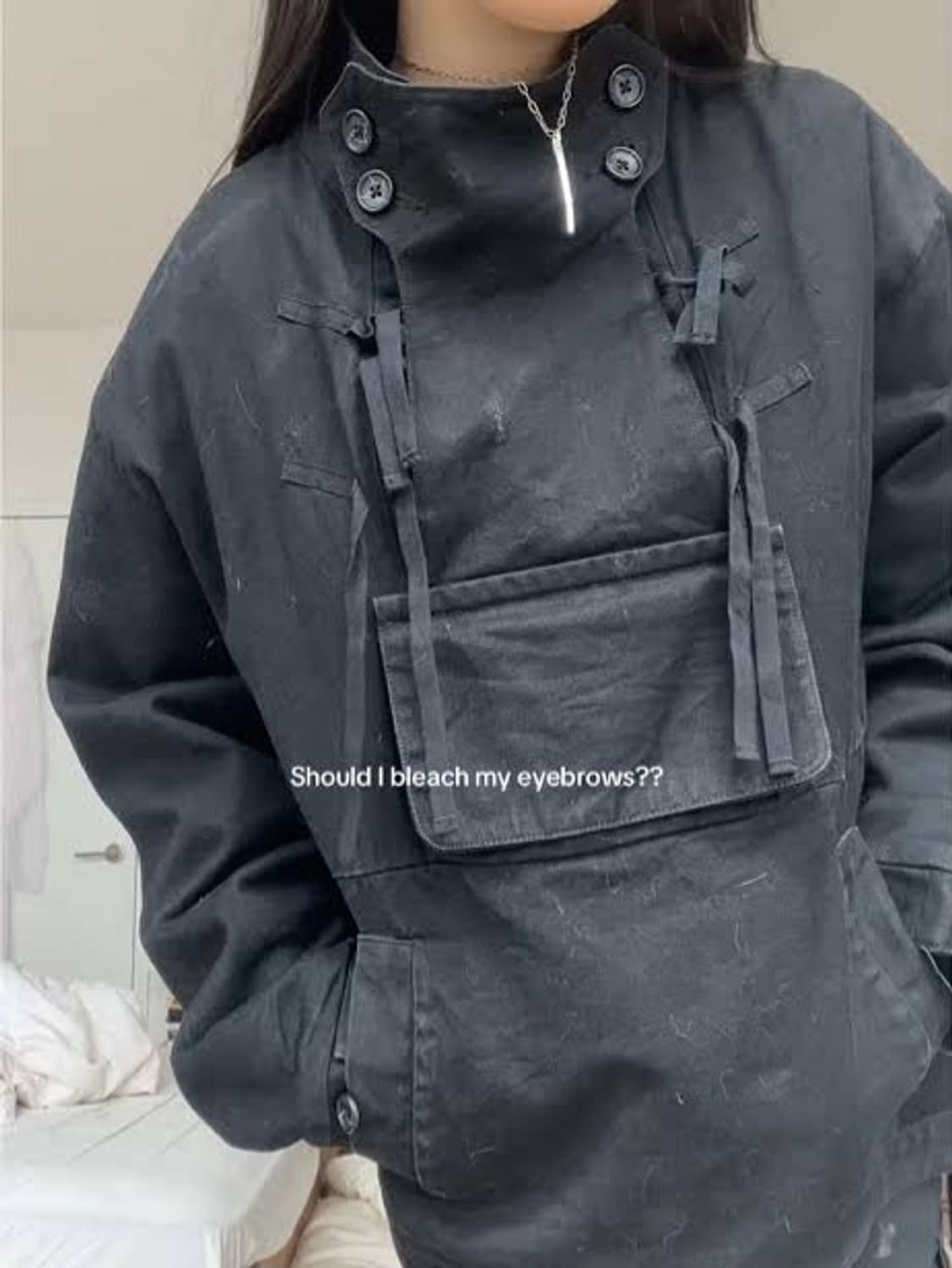 코자부로 23AW MONK JACKET SASHIKO BLACK 상품이미지3