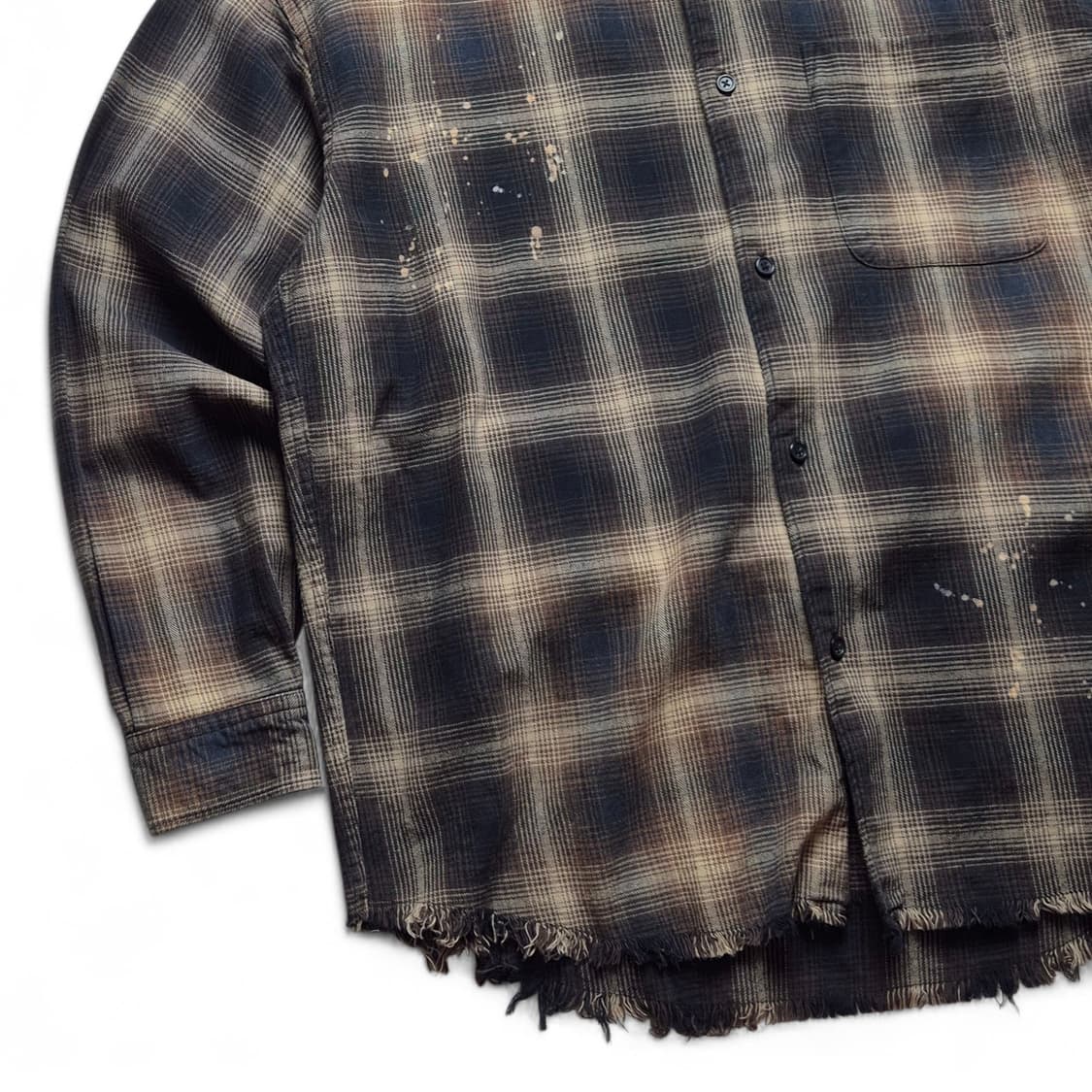 [S] 프릭스스토어 옴브레 체크셔츠 상품이미지3