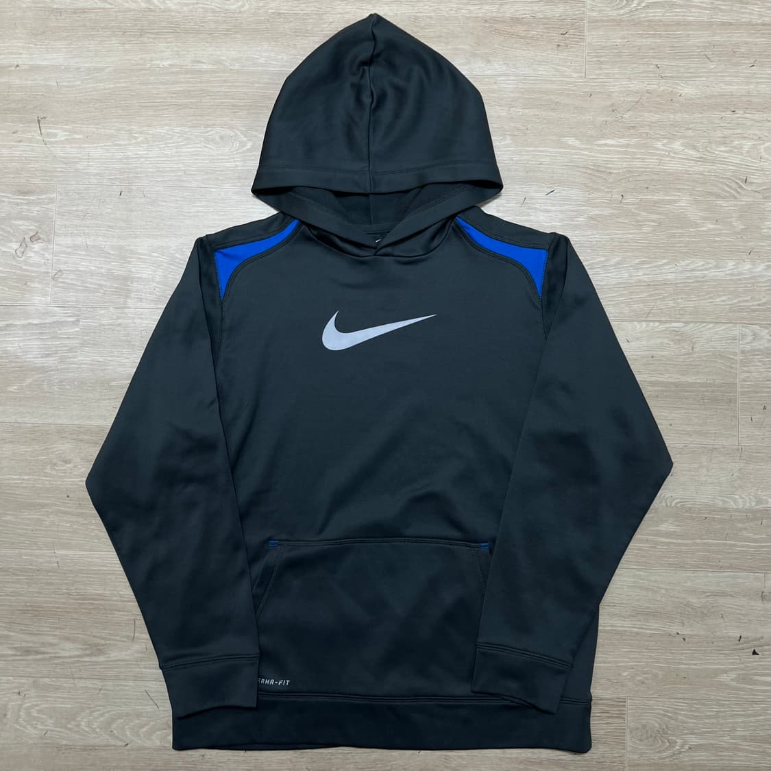 나이키 써마핏 빅로고 배색 후드 티셔츠 [블랙] L/100 상품이미지1