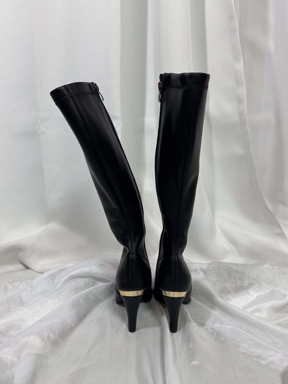 leather gold long boots 상품이미지4