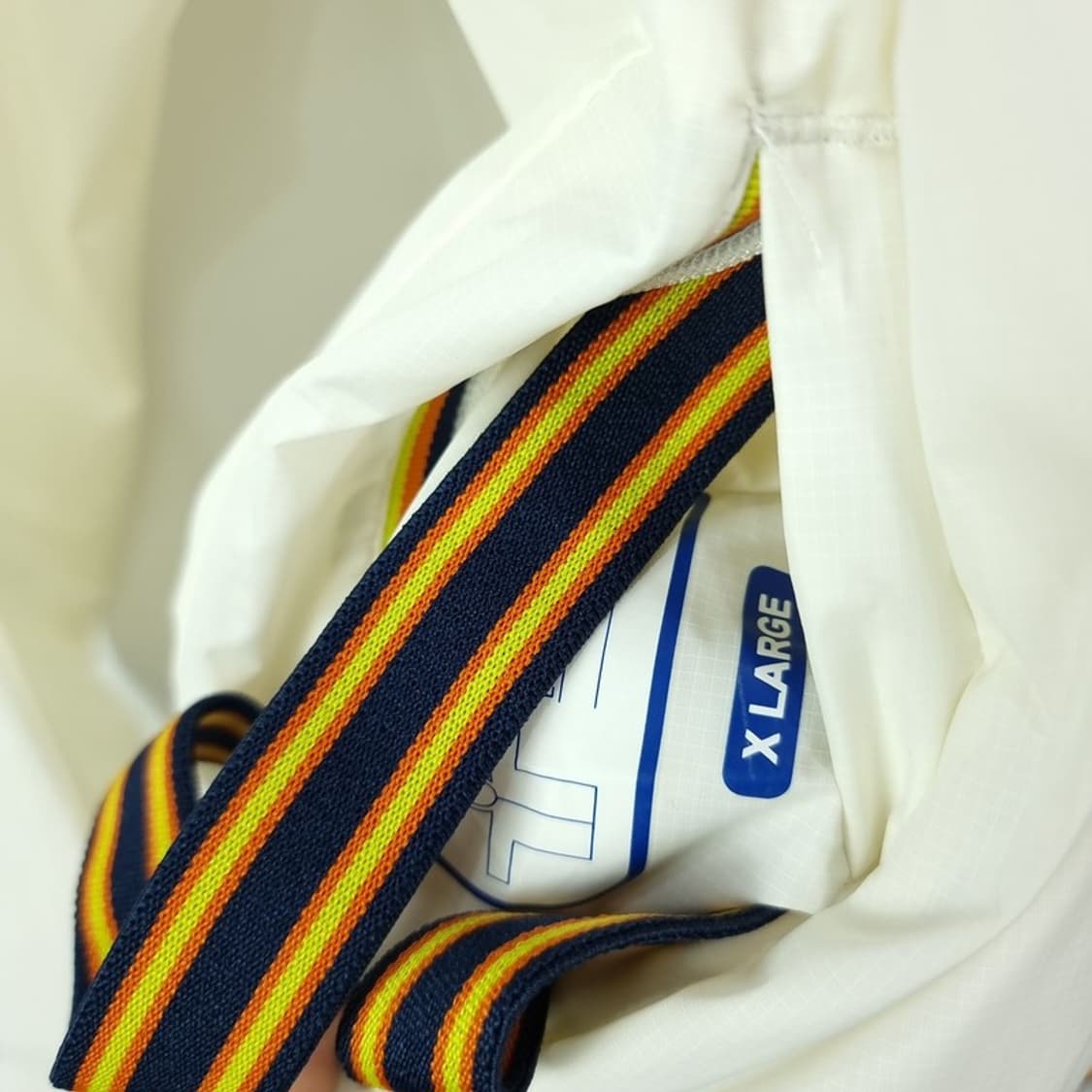 [까웨이] 로고 프린팅 경량 후드 바람막이 자켓 아이보리 M19539 상품이미지8