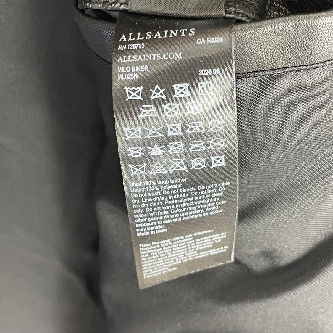 올세인츠 allsaints 양가죽 라이더 자켓 상품이미지7
