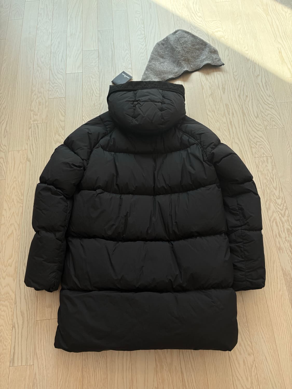 스톤아일랜드 크링클랩스 롱패딩 블랙 상품이미지2