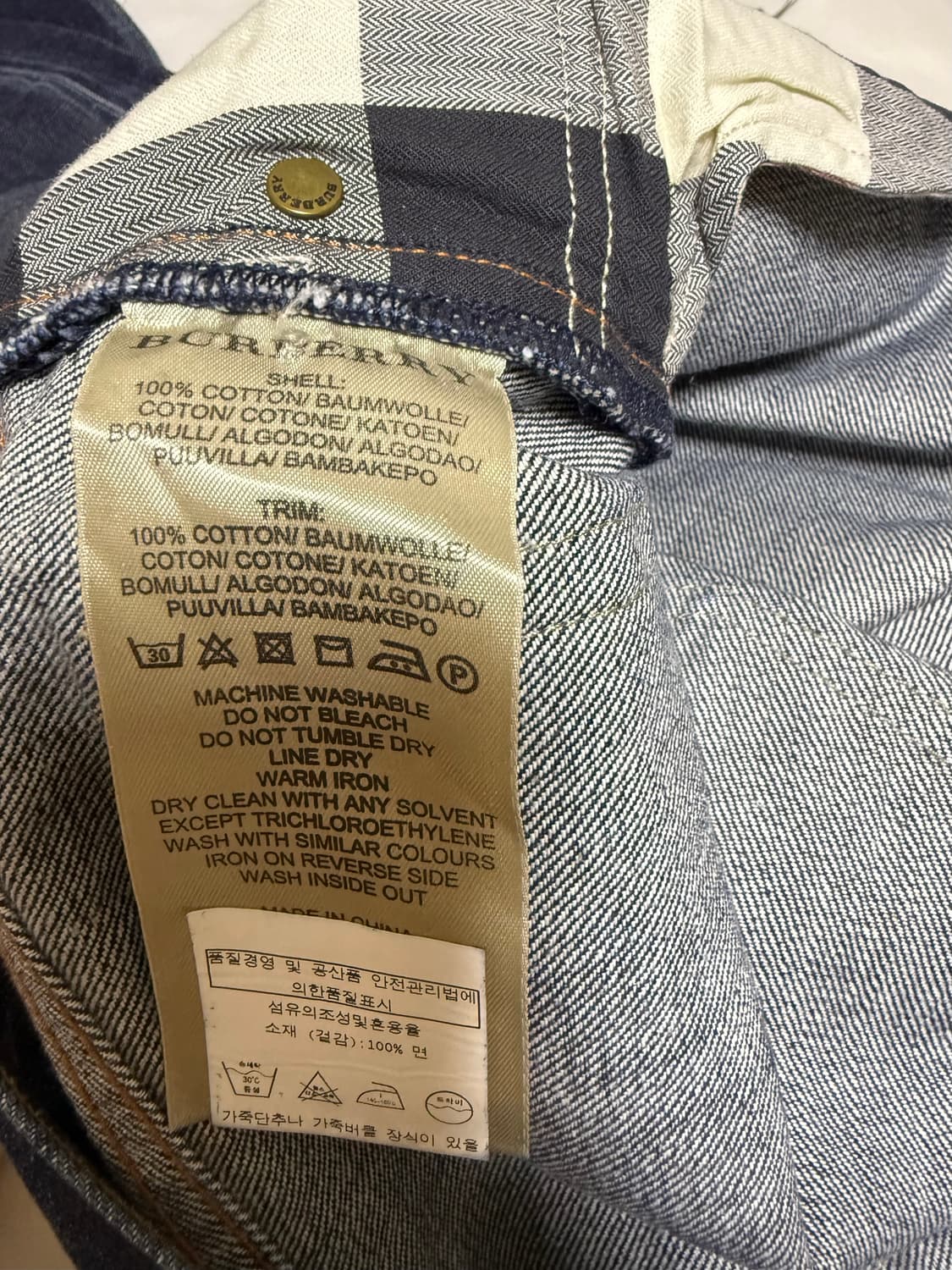 버버리 브릿 데님(W34 L32) 상품이미지5