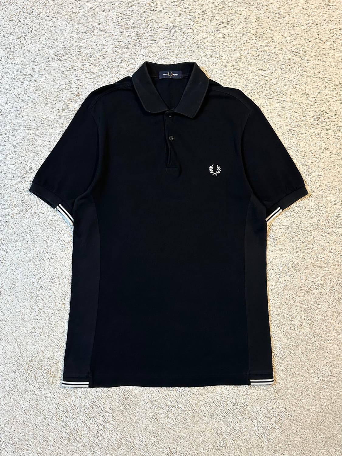 프레드페리 FREDPERRY 트윈 팁 패널 폴로 반팔 카라티 상품이미지1