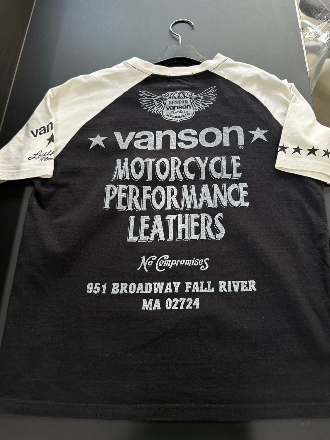 벤슨 스타 951브로드웨이 레터링 래글런 반팔티 상품이미지5