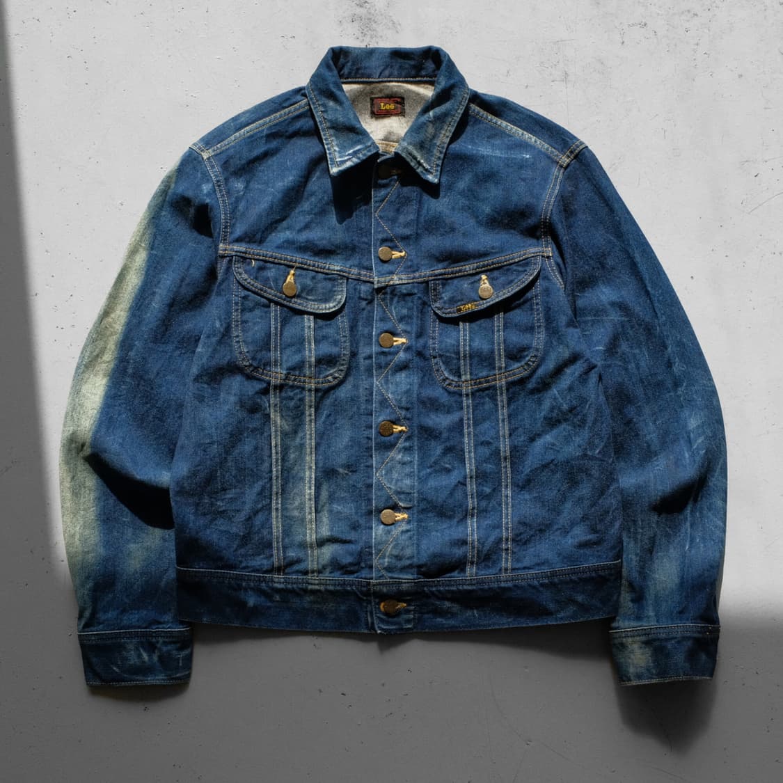 1990’s Lee Fade Denim Trucker Jacket 상품이미지1