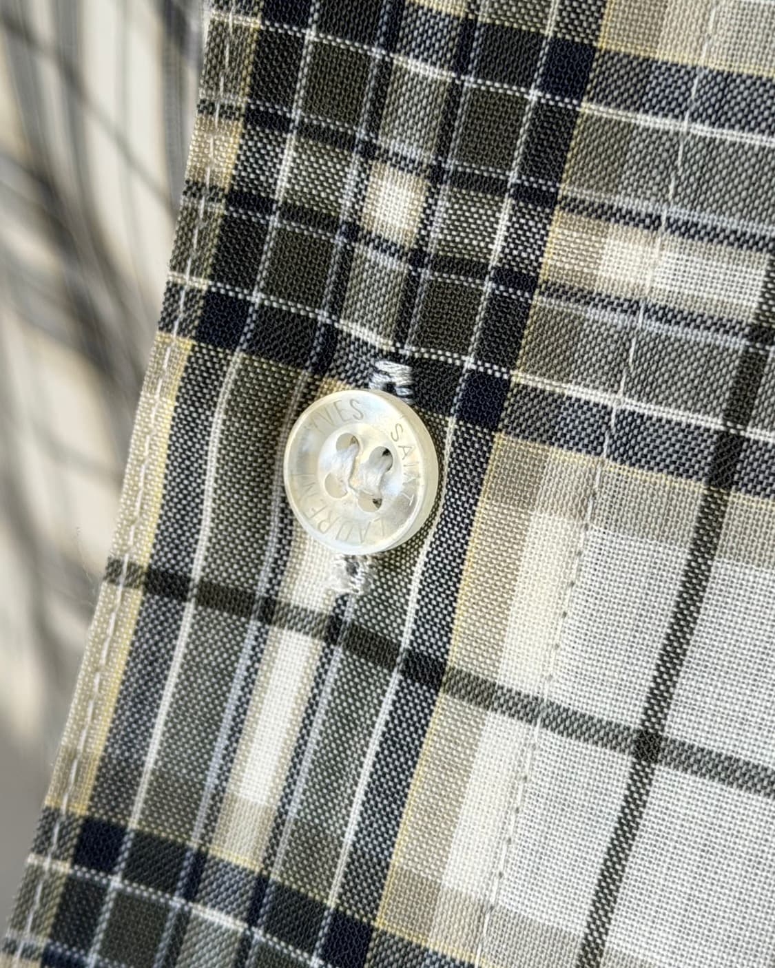YSL 90s check short sleeve shirt 상품이미지7