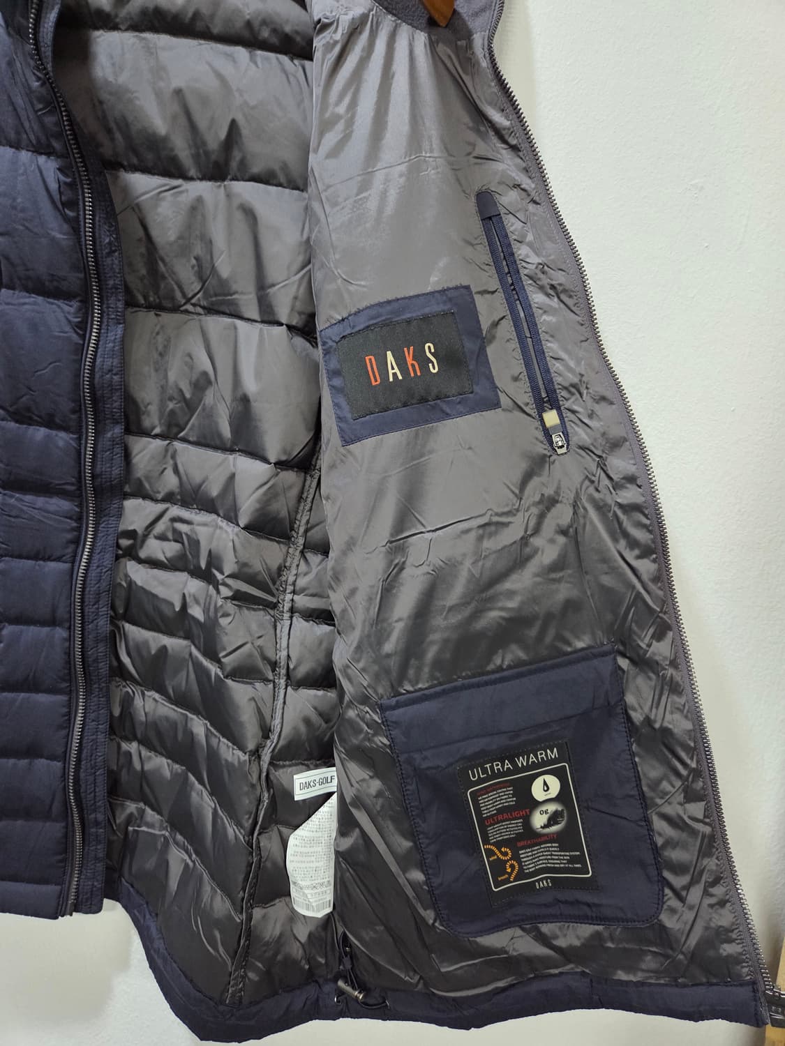 닥스 다크네이비 경량 패딩 점퍼 100 상품이미지3