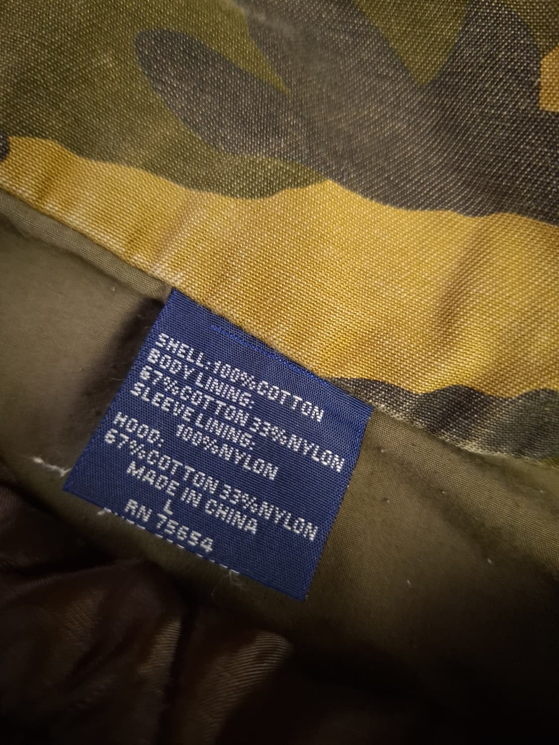 오리지날 아베크롬비 카모 M-65 필드야상 라이너 셋트 상품이미지6