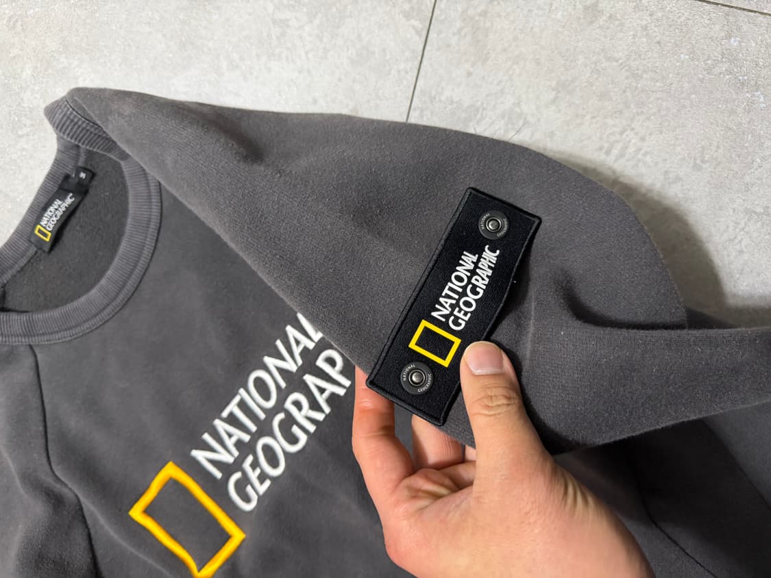 내셔널지오그래픽 다크그레이 스웻셔츠 100size  상품이미지3