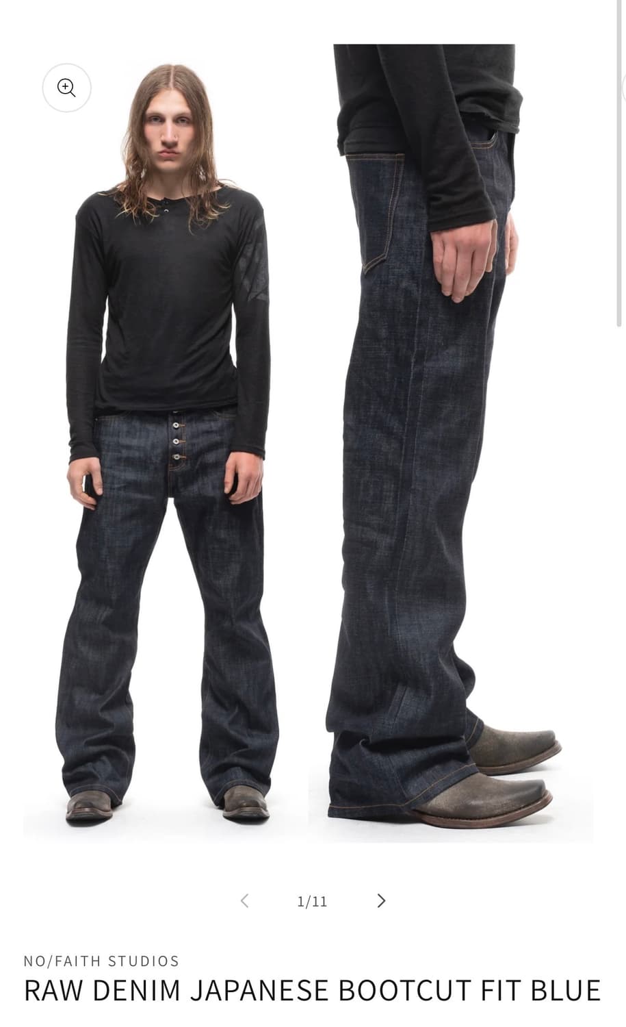 RAW DENIM JAPANESE BOOTCUT FIT BLUE L 상품이미지1