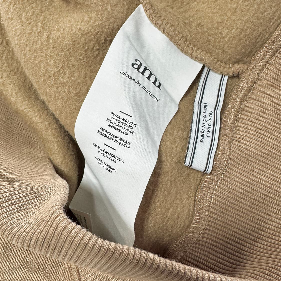 아미 AMI 하트 로고 자수 기모 후드 상품이미지5