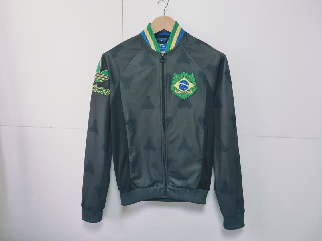 남성 아디다스 OG 불꽃 브라질 트랙탑 져지 저지 집업 트레이닝복 상품이미지3