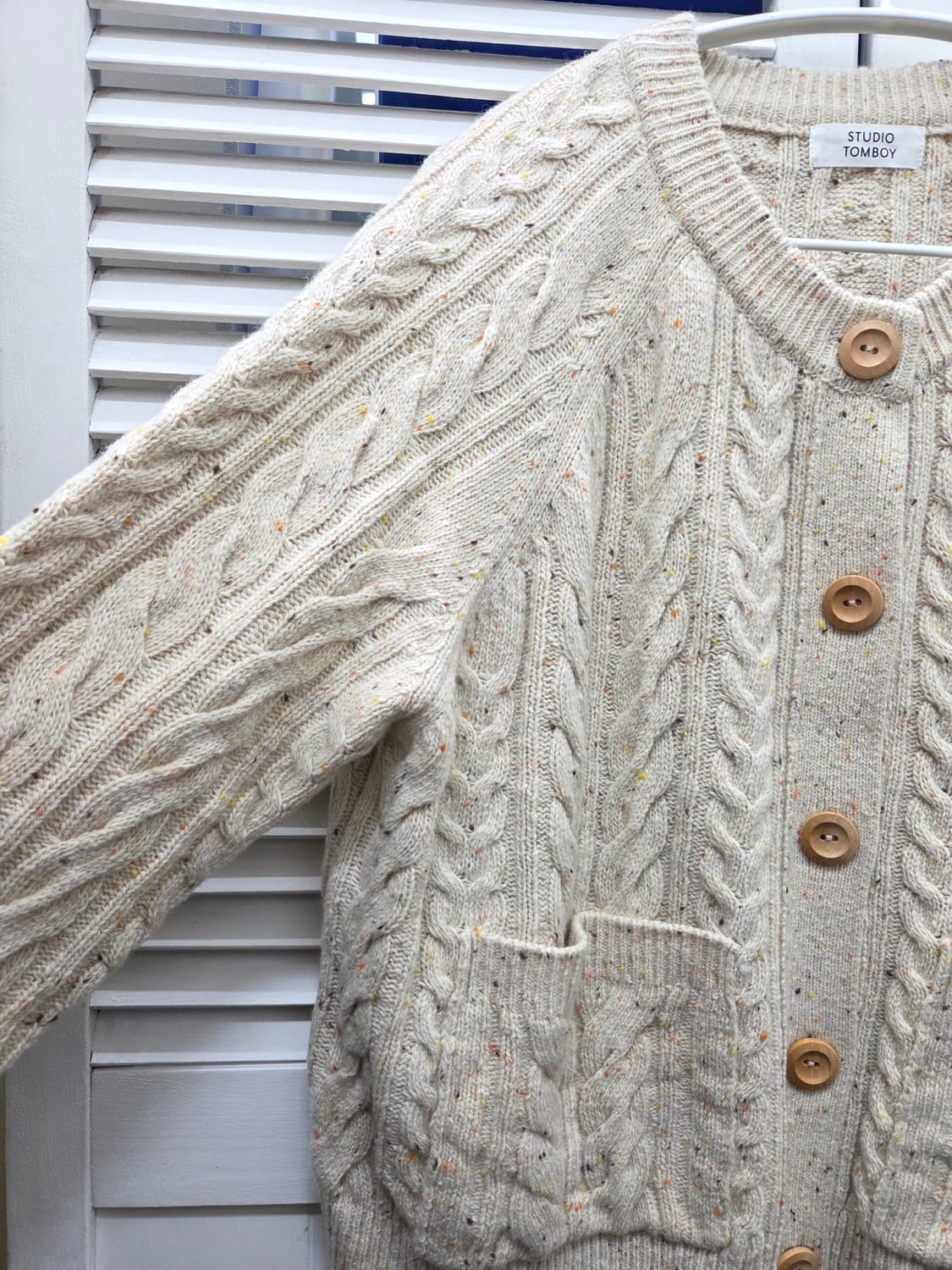 스튜디오톰보이 꽈배기 울 가디건 상품이미지3