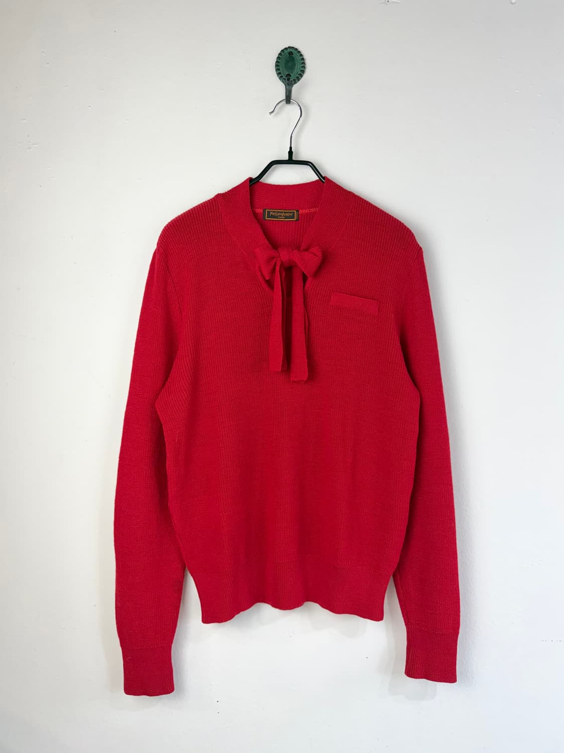 80s YSL tricots 보타이 니트 상품이미지1