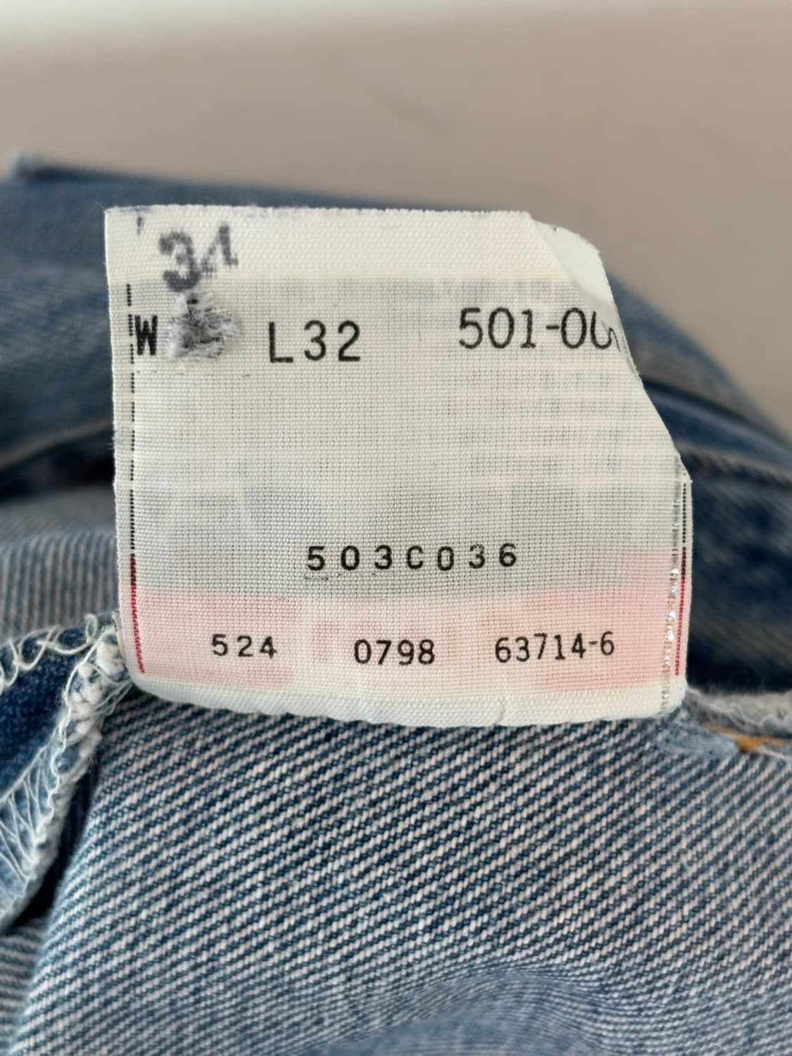 Vintage Levis 501XX Denim Pants 상품이미지9