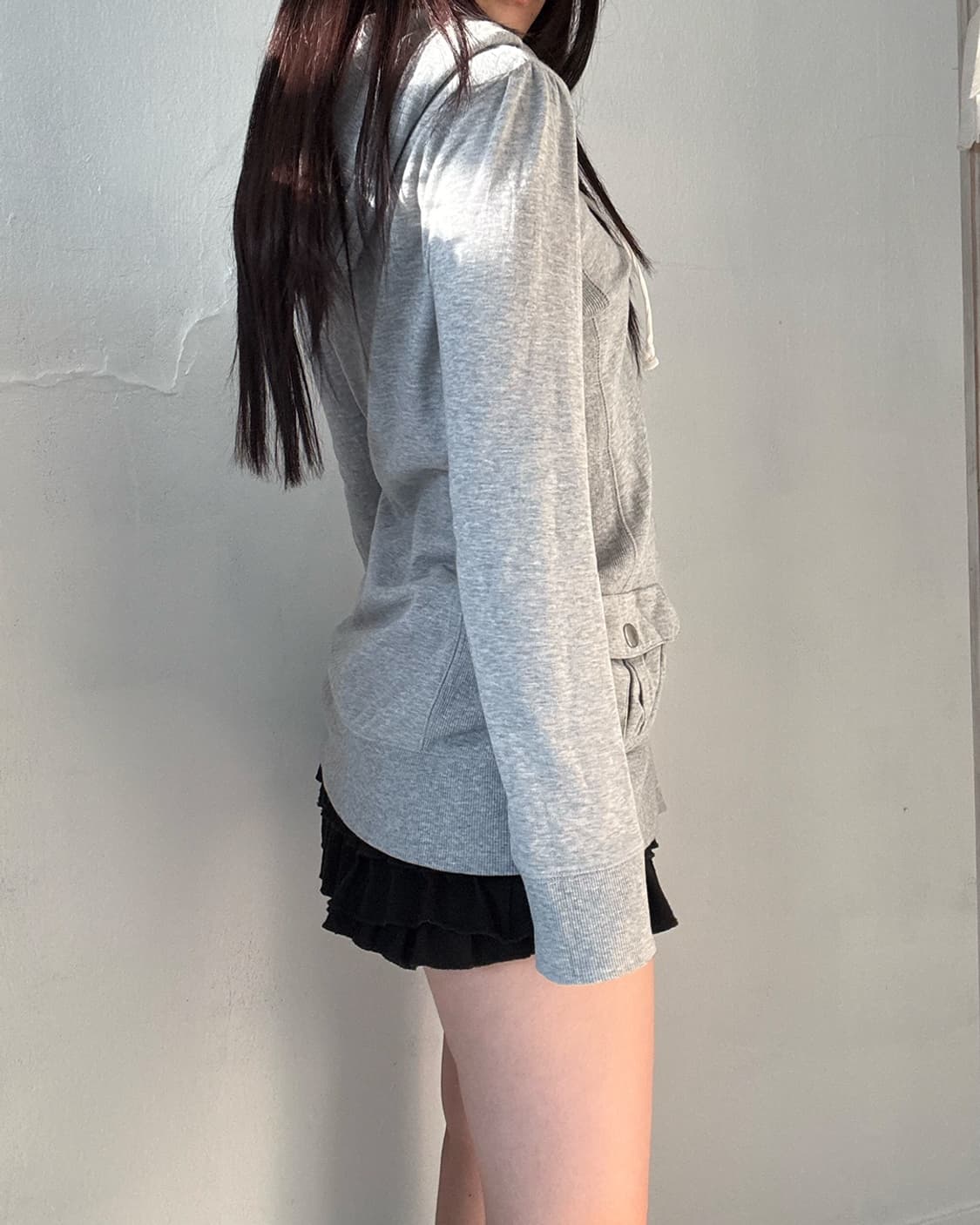 Gray y2k zip-up 상품이미지8