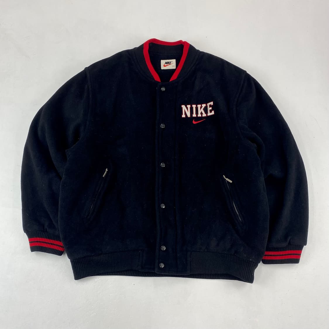 나이키 90‘s 빅스우시 블랙 모직 바시티 점퍼 (105) 상품이미지2