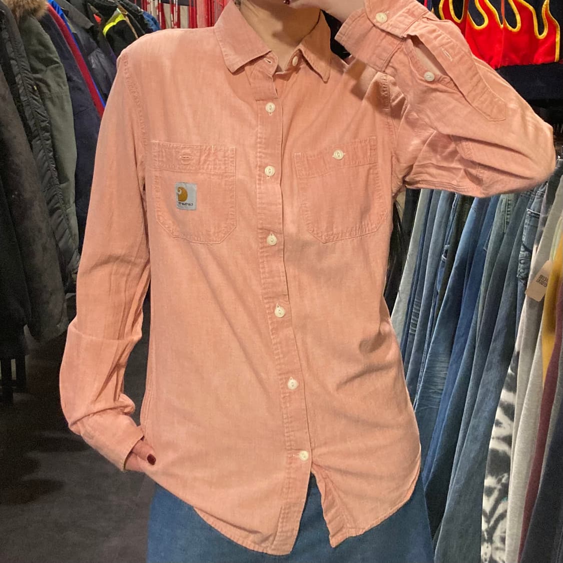 [IM] 칼하트 코랄핑크 긴팔셔츠 상품이미지4