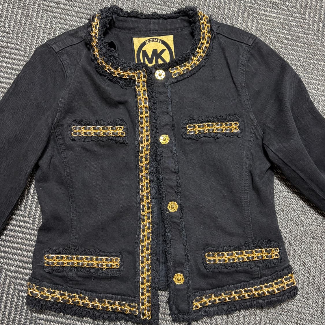 마이클코어스 블랙 체인 장식 자켓(XS) 상품이미지2