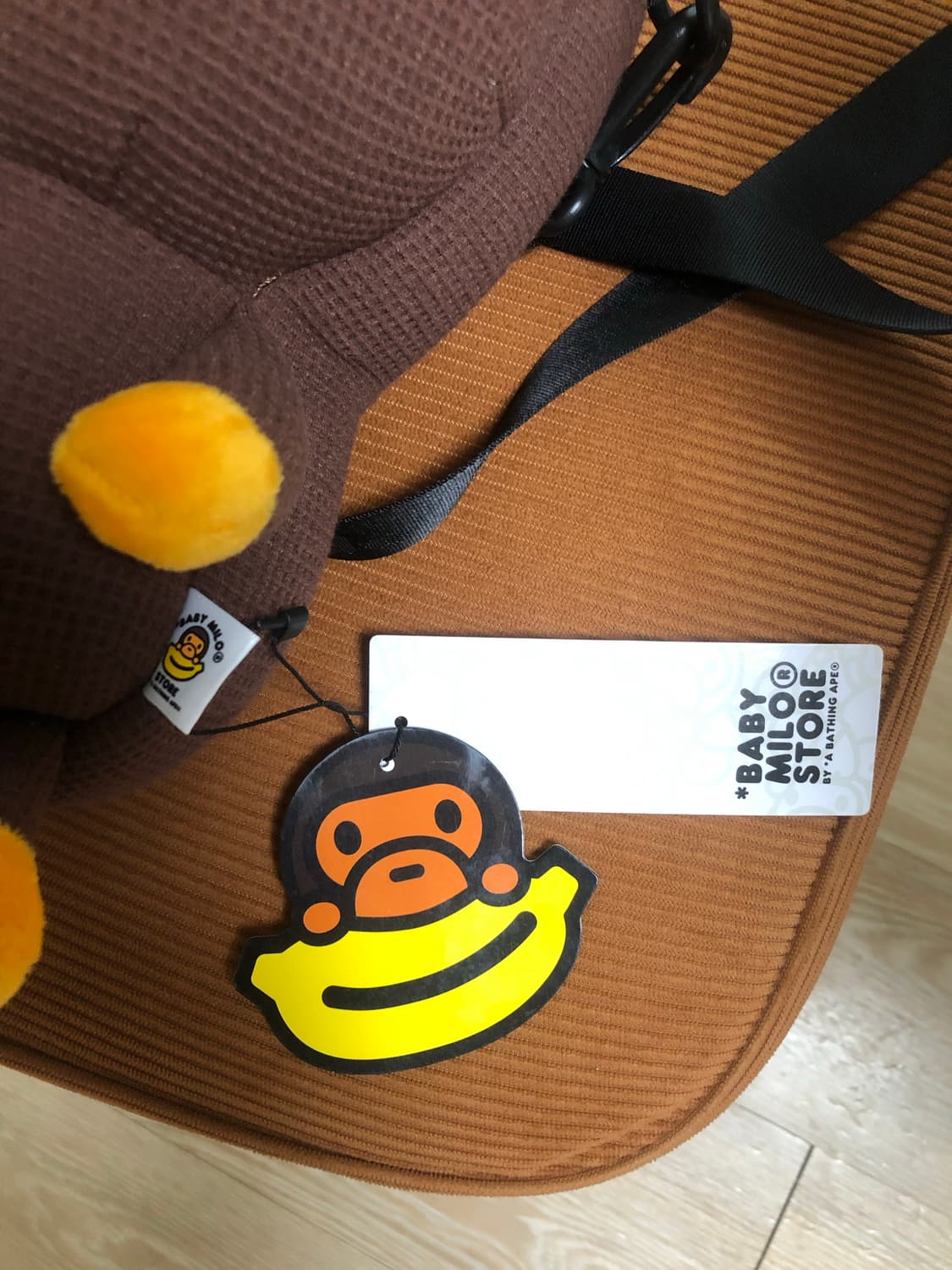 베이프  베이비 마일로 인형 크로스백 브라운 텍있음 상품이미지3