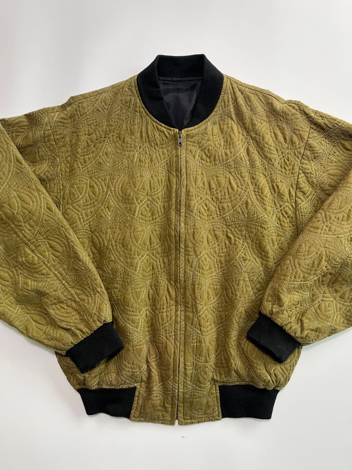 올리브 퀄팅 자켓 상품이미지7