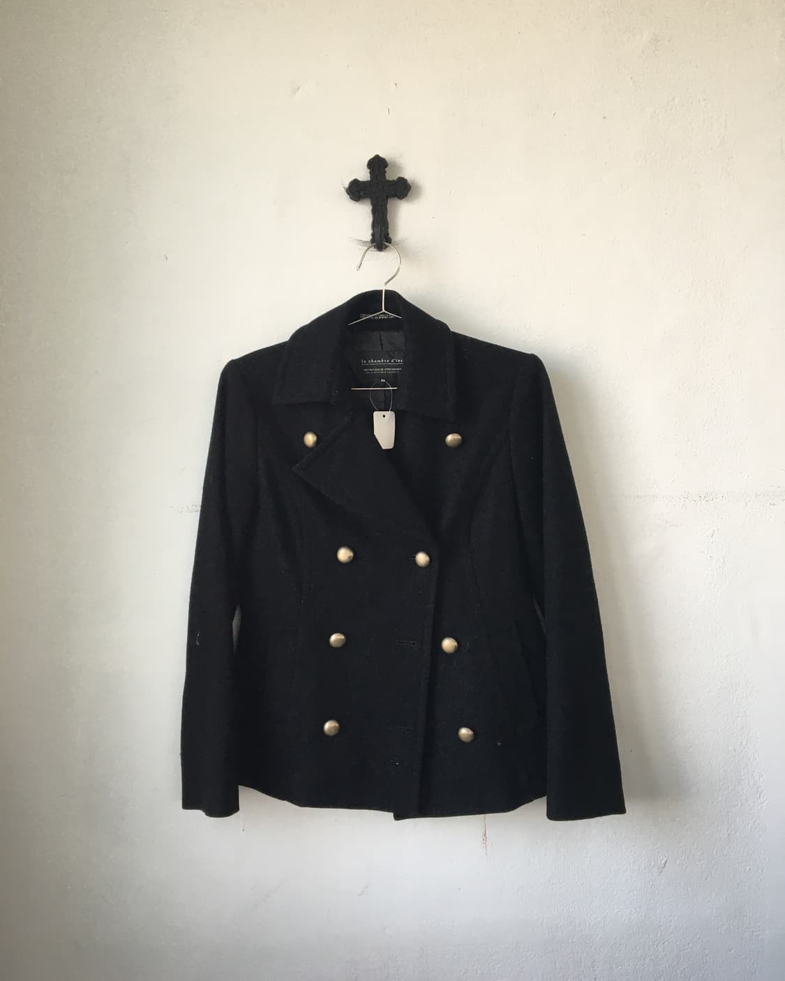 Double button woolen rider jacket 상품이미지2