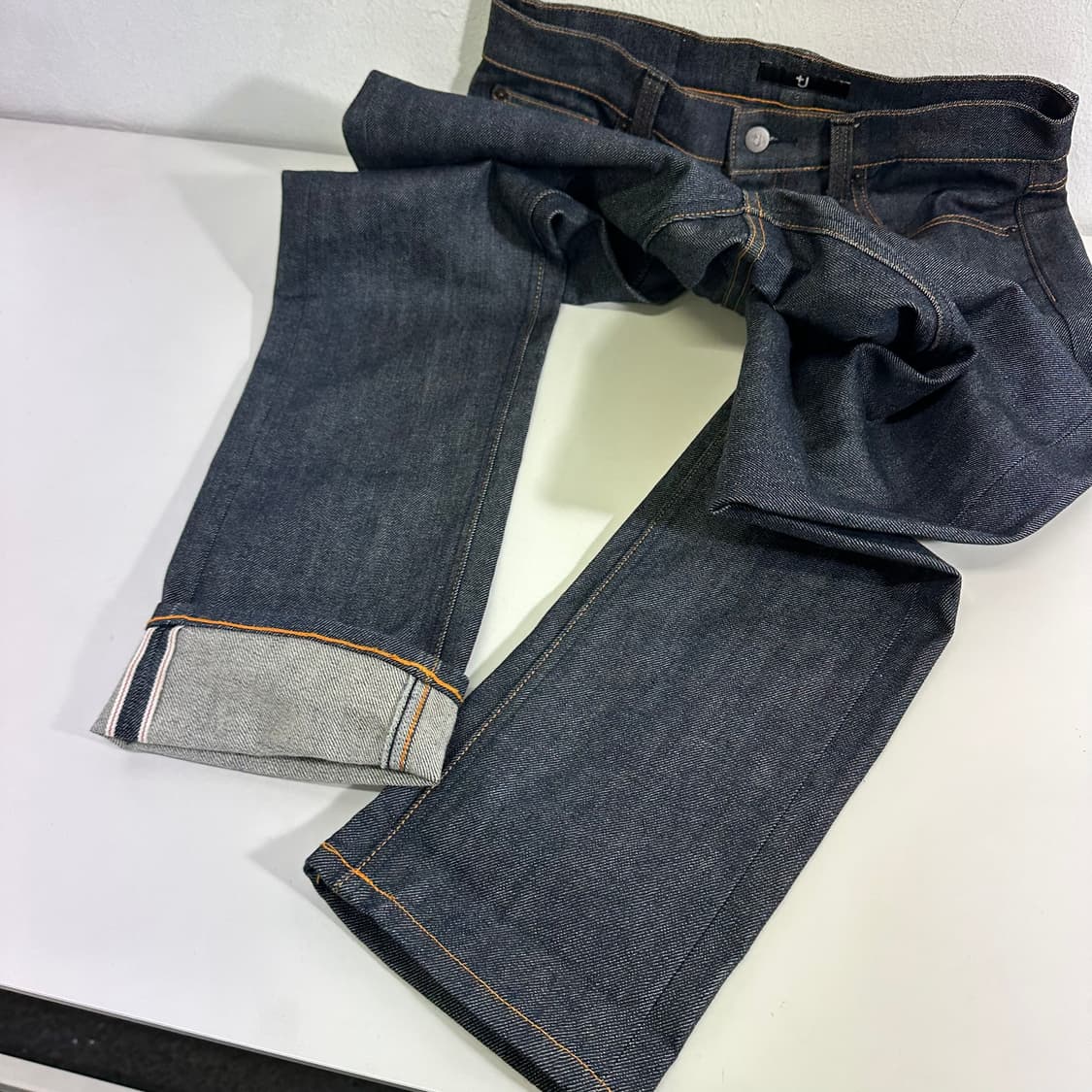 우먼M-L 26 유니클로 X 질샌더 슬림레귤러핏 셀비지 데님팬츠 상품이미지5