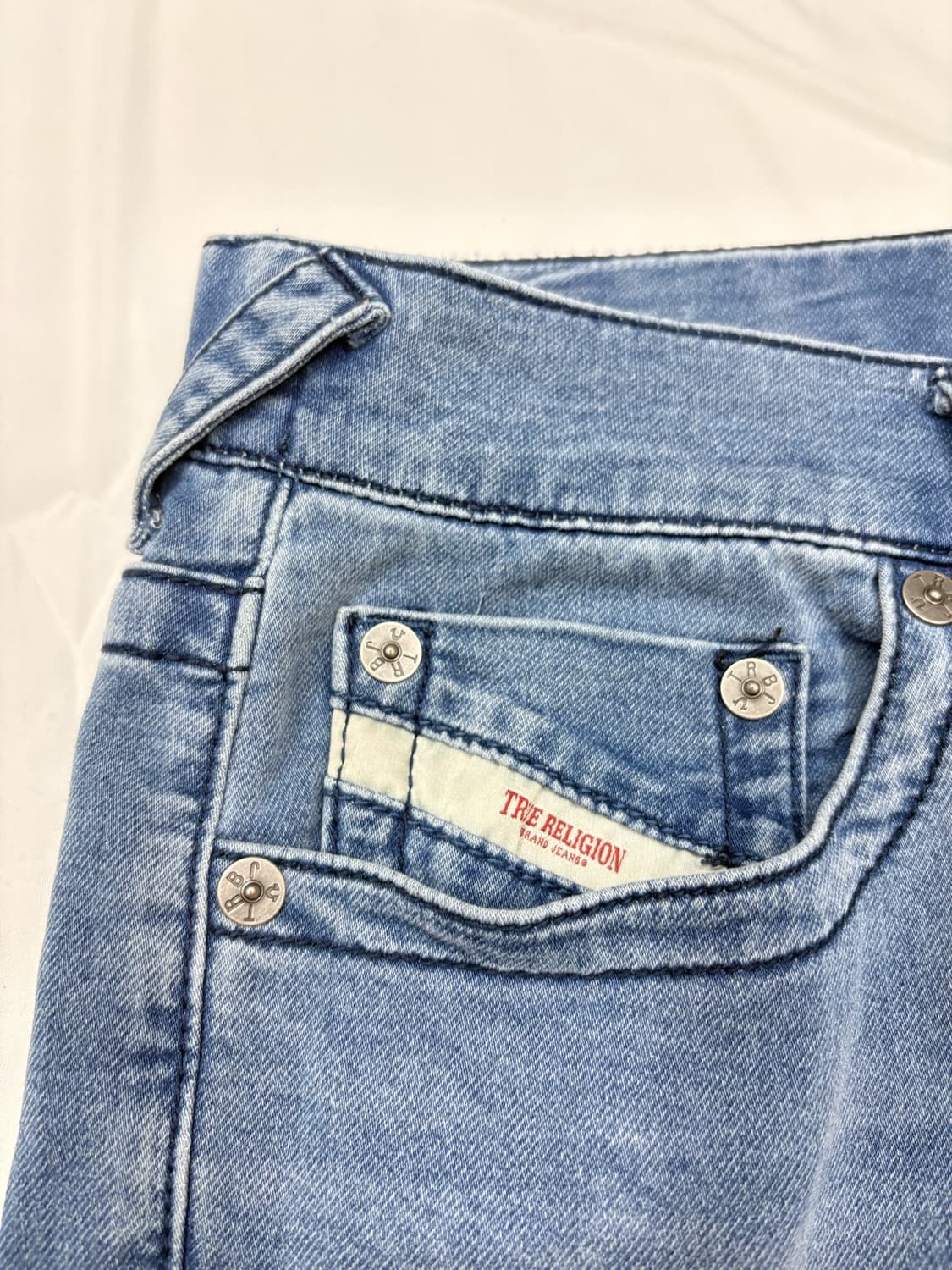 트루릴리전 라이트 워시 데님 팬츠 청바지 상품이미지4