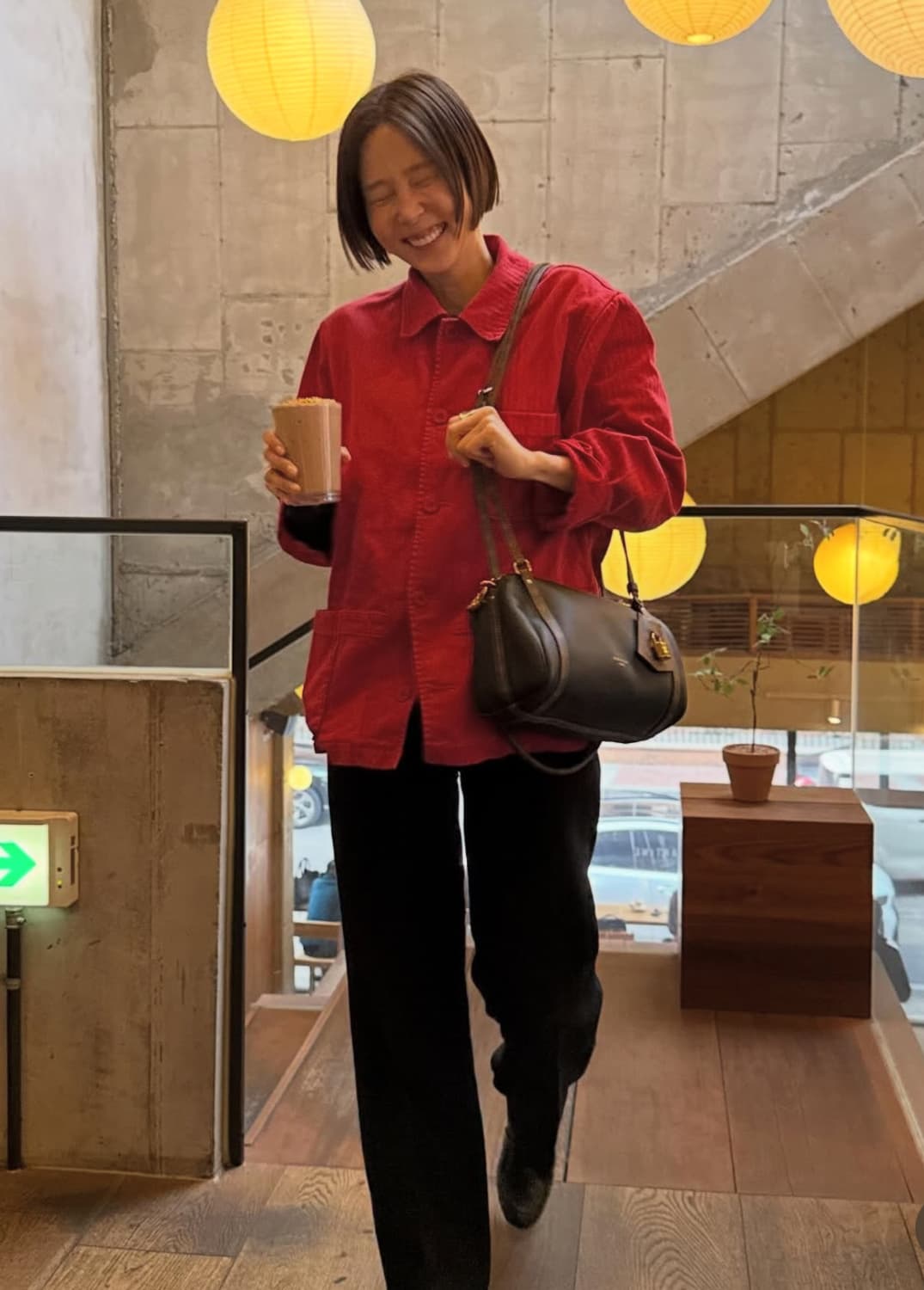 렉토 RECTO 가먼트 다이 워크 자켓 레드 상품이미지6