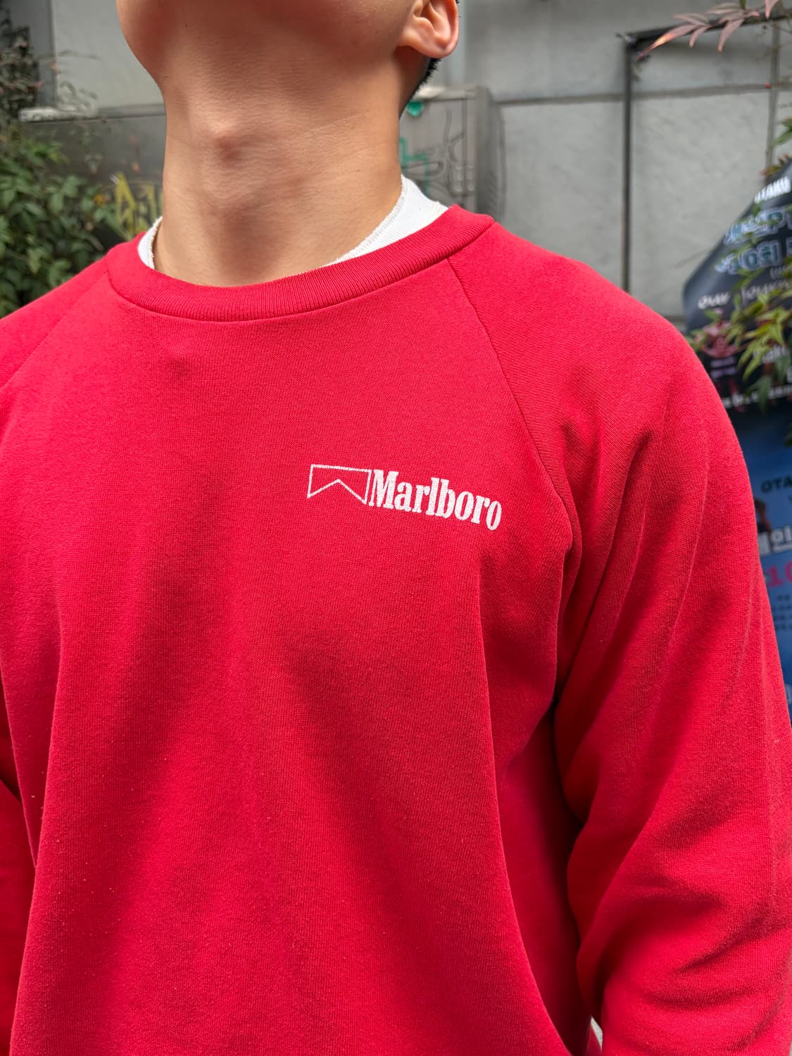 80‘s Marlboro mark logo print sweat 상품이미지5