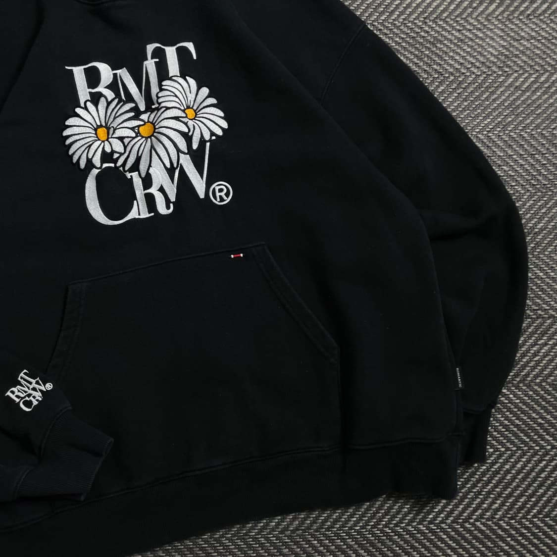 로맨틱크라운 옥스아이 데이지 박시핏 후드 티셔츠 o 4465 상품이미지3