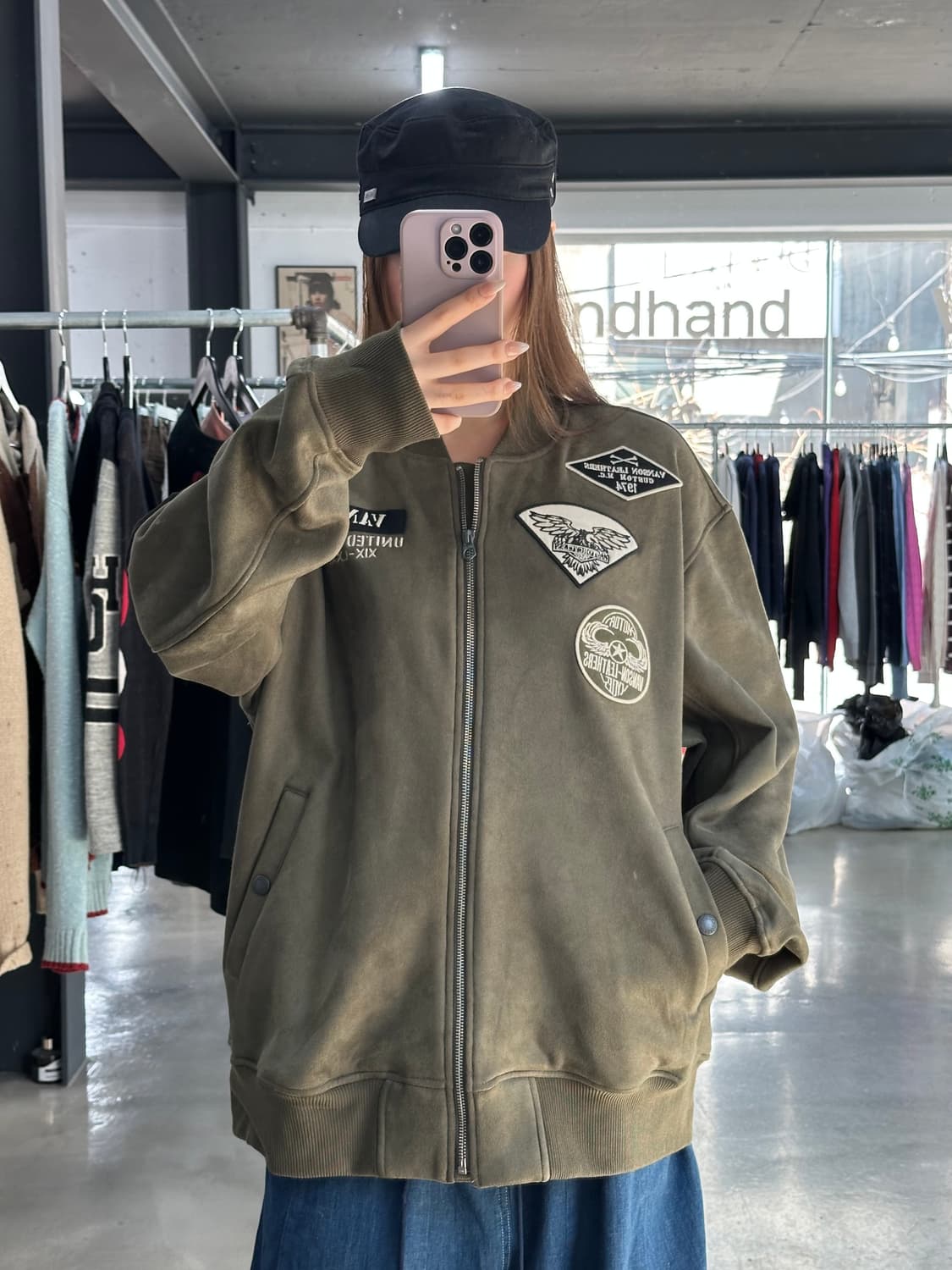 벤슨 US 자수 스웨이드 플라이트 자켓 상품이미지4