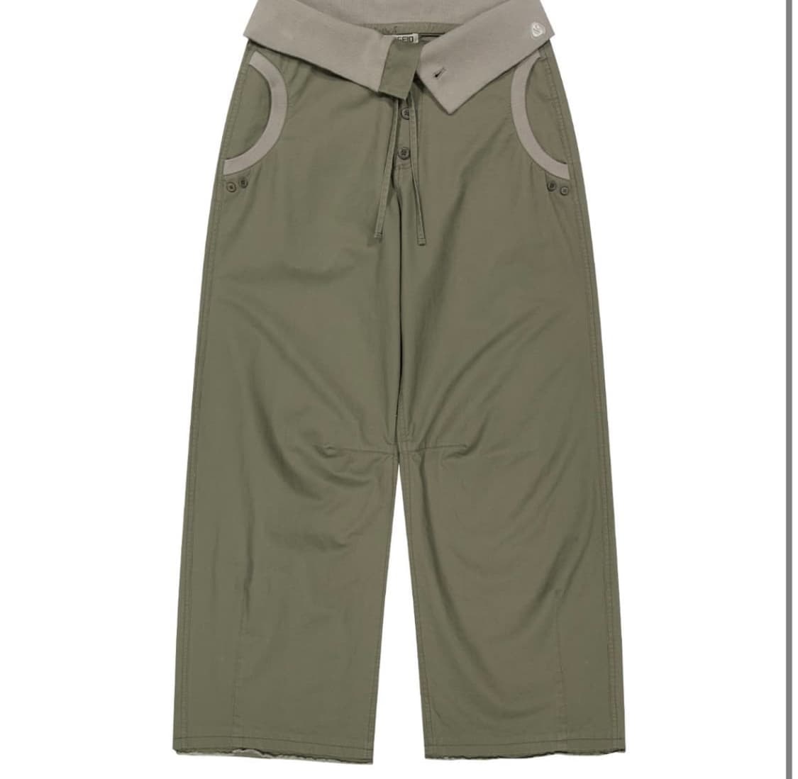 코이세이오 FLOW FOLD PANTS KHAKI 사이즈1 상품이미지1