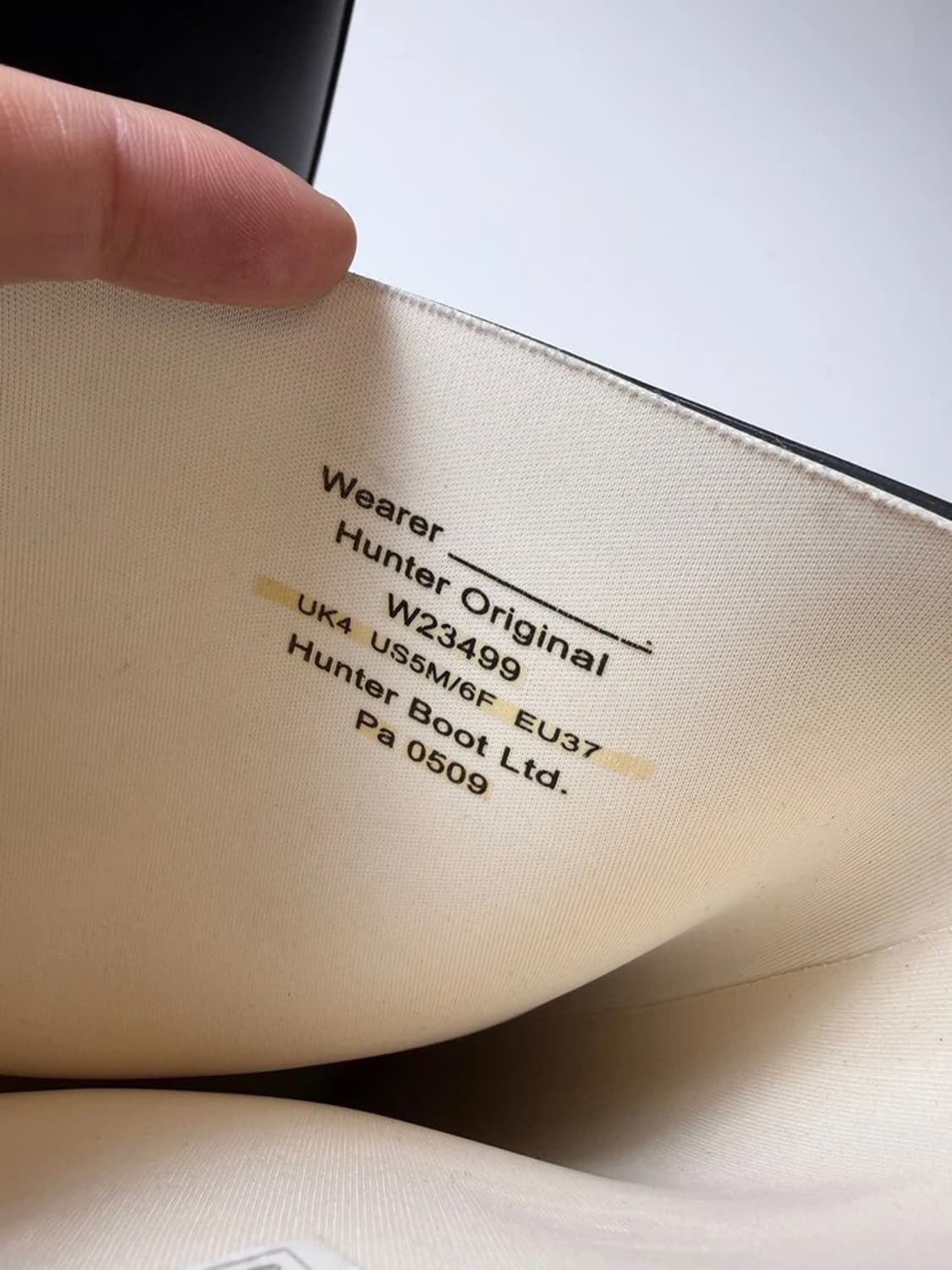 헌터 HUNTER 오리지널 톨 레인 부츠 Q1504 상품이미지10