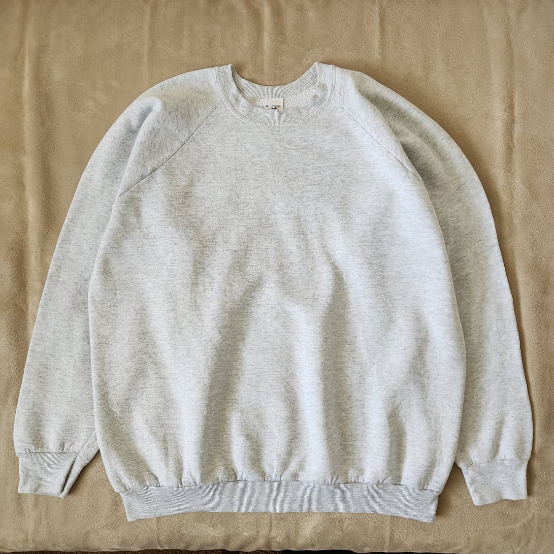 90s 빈티지 USA 프룻오브더룸 멜란지 그레이 스웨트셔츠 XL 상품이미지3