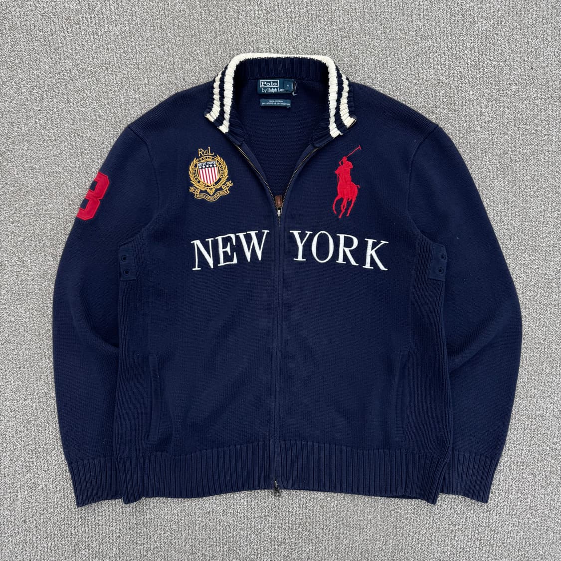 폴로 뉴욕 니트집업  상품이미지2