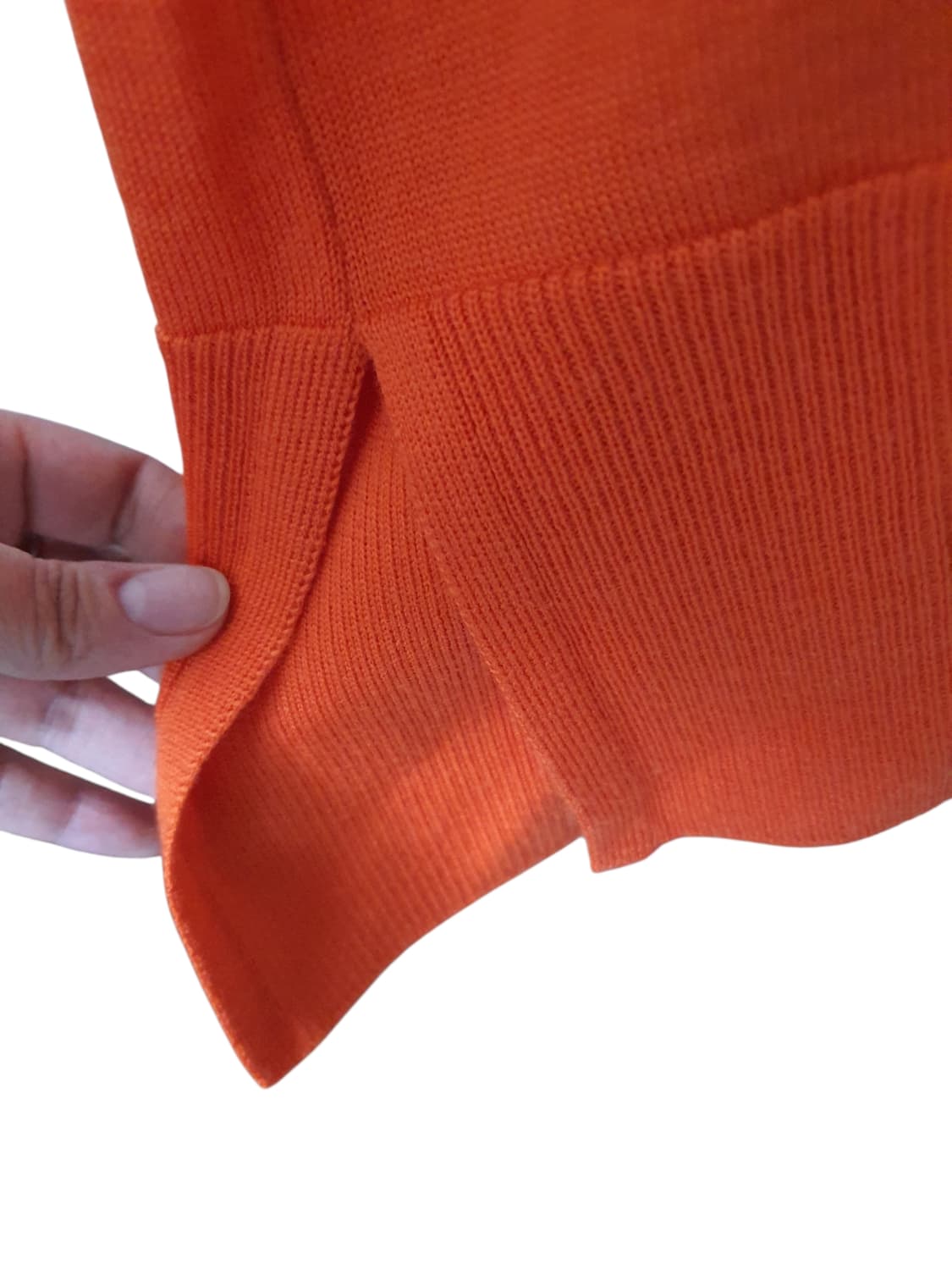 우영미 오렌지컬러 니트 상품이미지4