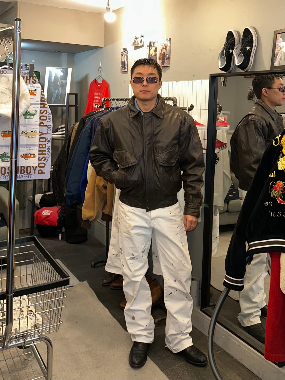 90’s Japanese real-leather aged A-2 상품이미지1