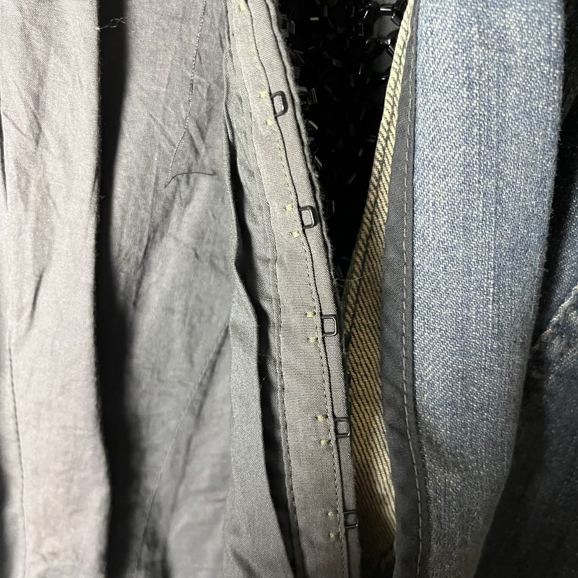 [OBZEE] 오브제 레이어드 오리엔탈 데님자켓 상품이미지5