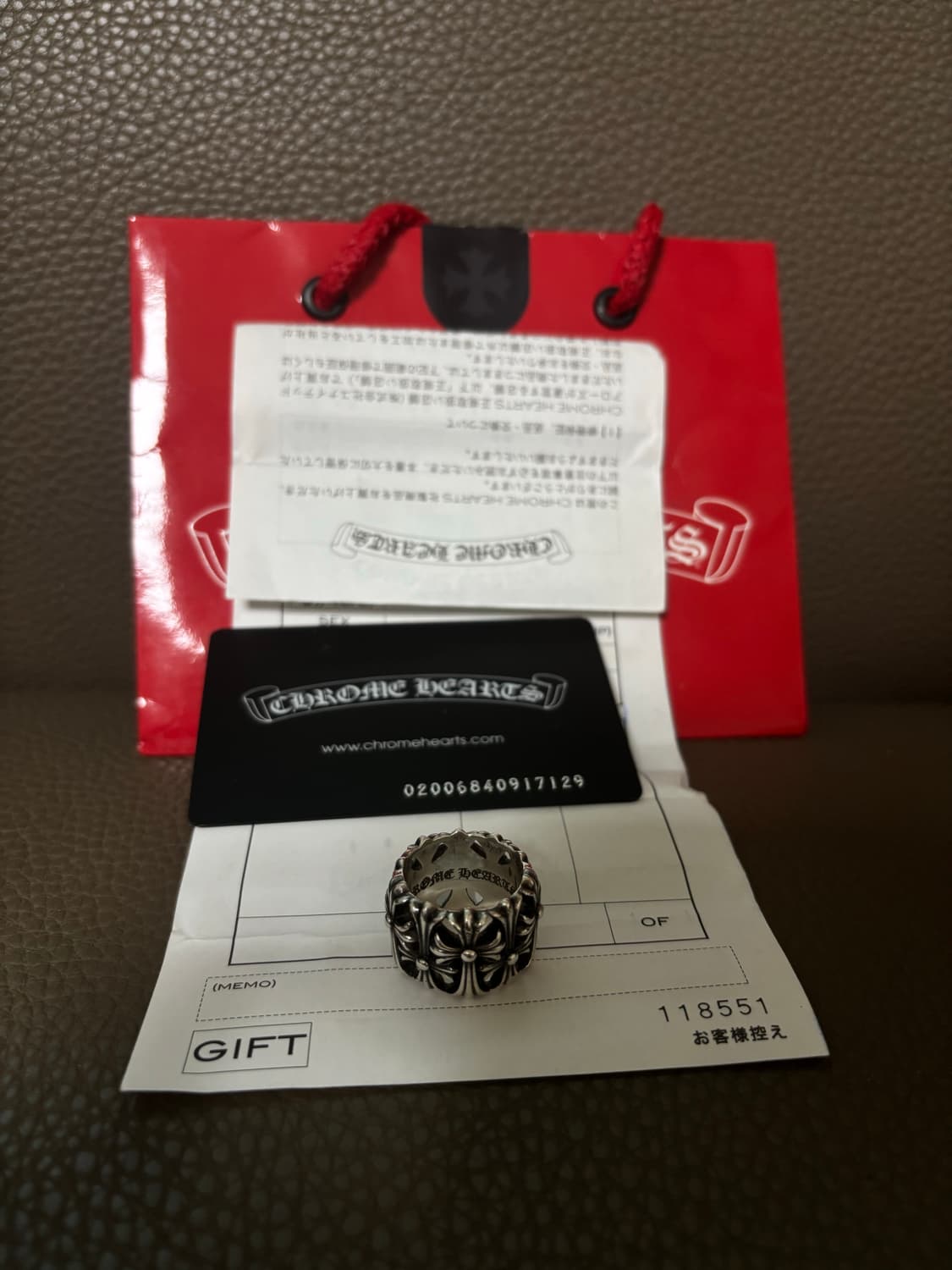 US 7) 크롬하츠 세메터리링 상품이미지1