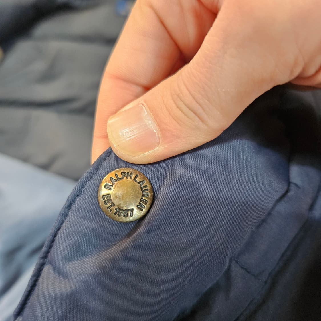 폴로랄프로렌 덕다운 후드 패딩 베스트 M size 상품이미지7