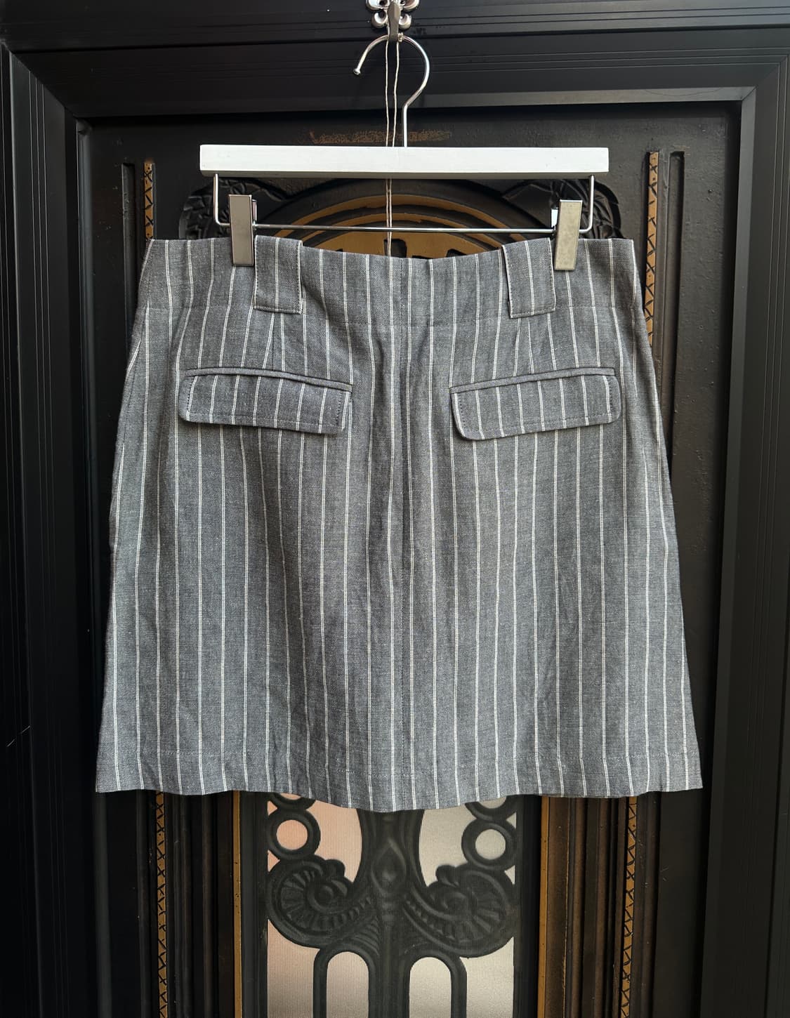 united bamboo 면/마 줄무늬 스커트 상품이미지3