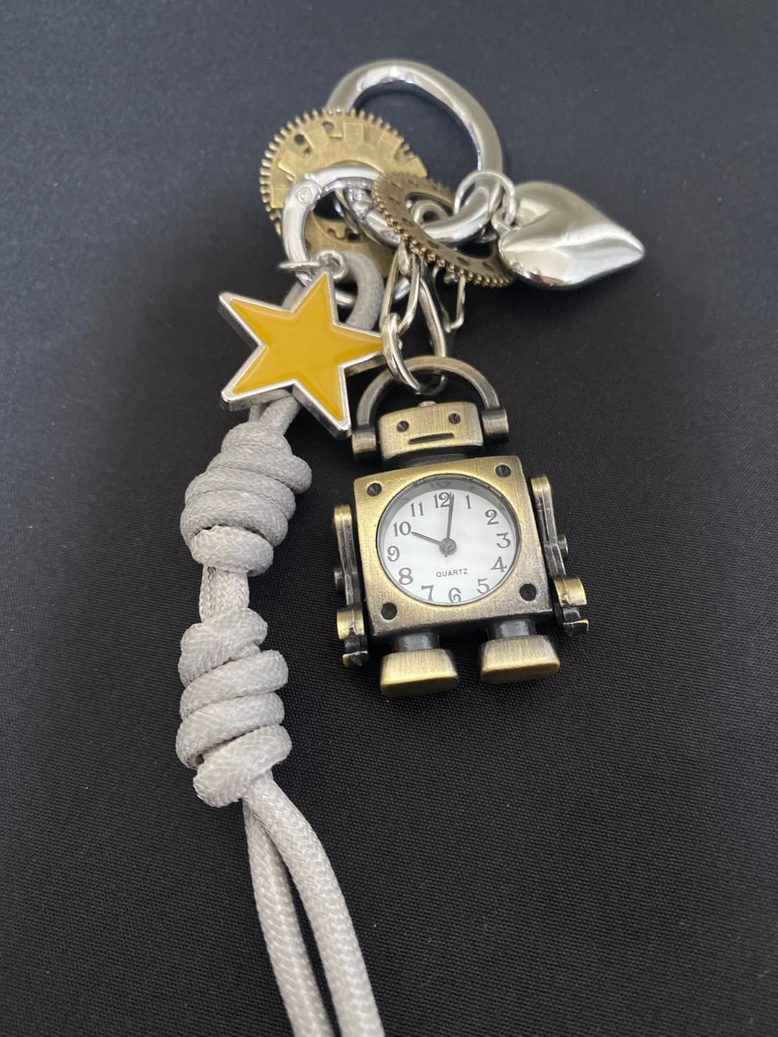 하트&스타 빈티지 로봇 시계 키링 상품이미지6