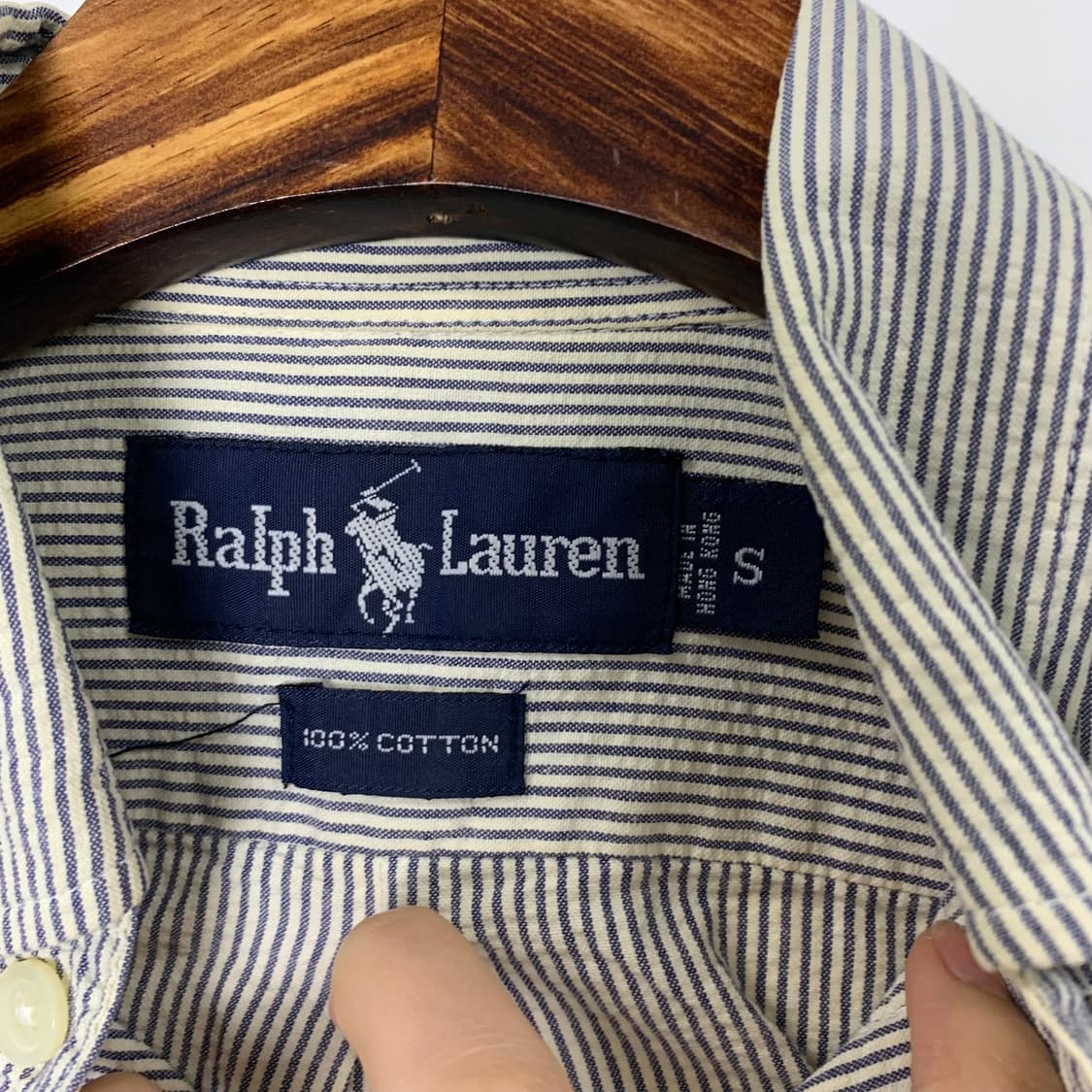 폴로 랄프로렌 핀스트라이프 옥스포드 셔츠 상품이미지5